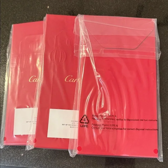 Cartier Vibrant Red Envelopes Trio - Picture 4 of 5